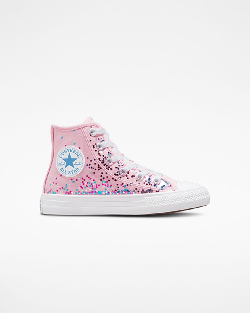 Tenisky Vysoke Converse Chuck Taylor All Star Encapsulated Glitter Dievcenske Oranžové Ruzove Modre | SK ED5R119